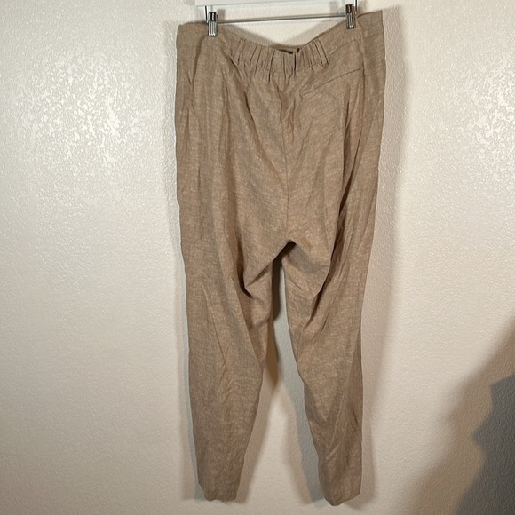 Old Navy Tan Full Length Linen Blend Trousers Size XL - Picture 3 of 9